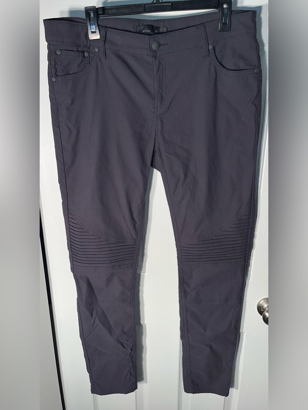 Prana Women’s Pants Brenna Moto Style Gray Size 14 Skinny
